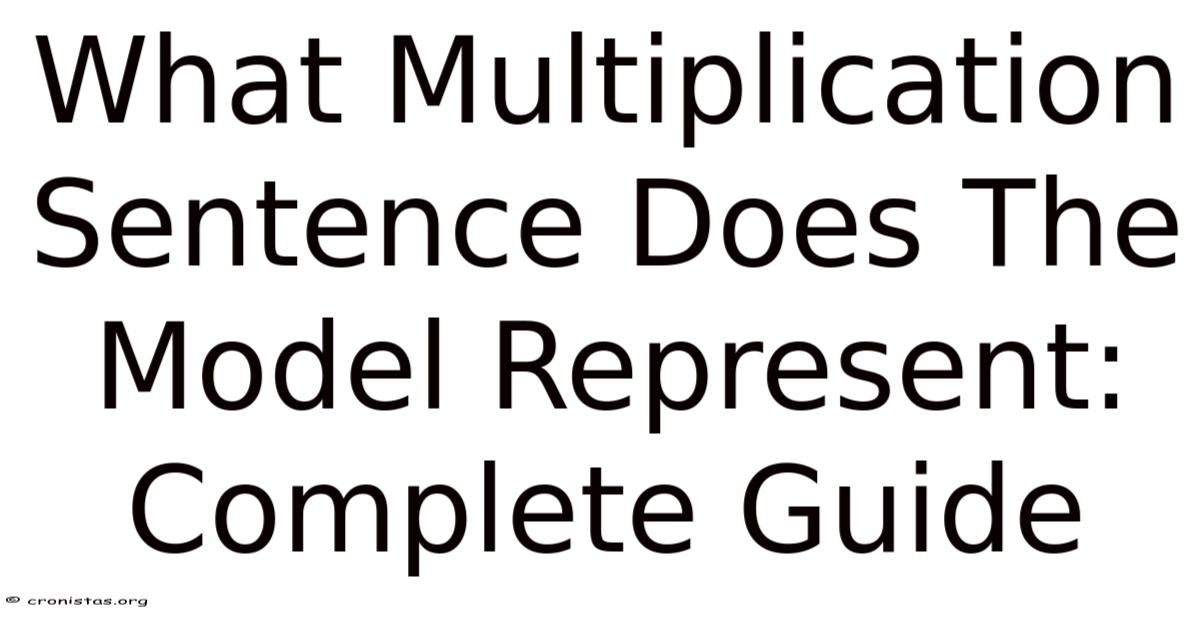 What Multiplication Sentence Does The Model Represent: Complete Guide